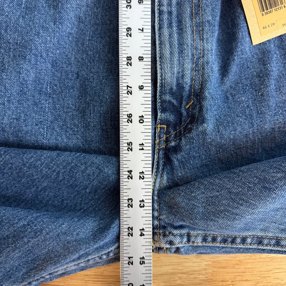 NEW Levi's 550 Relaxed Jeans Mens 46x29 Blue Medium Wash Tapered Leg Denim